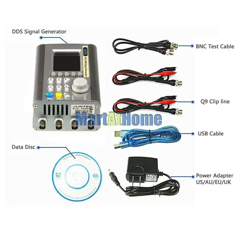 Digital Dual-channel DDS Signa - огляд і ціна Dual Channel Arbitrary Waveform Function Generator 60Mhz