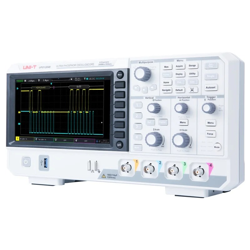 UPO1104X 100MHz Digital Oscill - огляд і ціна Digital Storage Oscilloscope 4 Channel 100Mhz